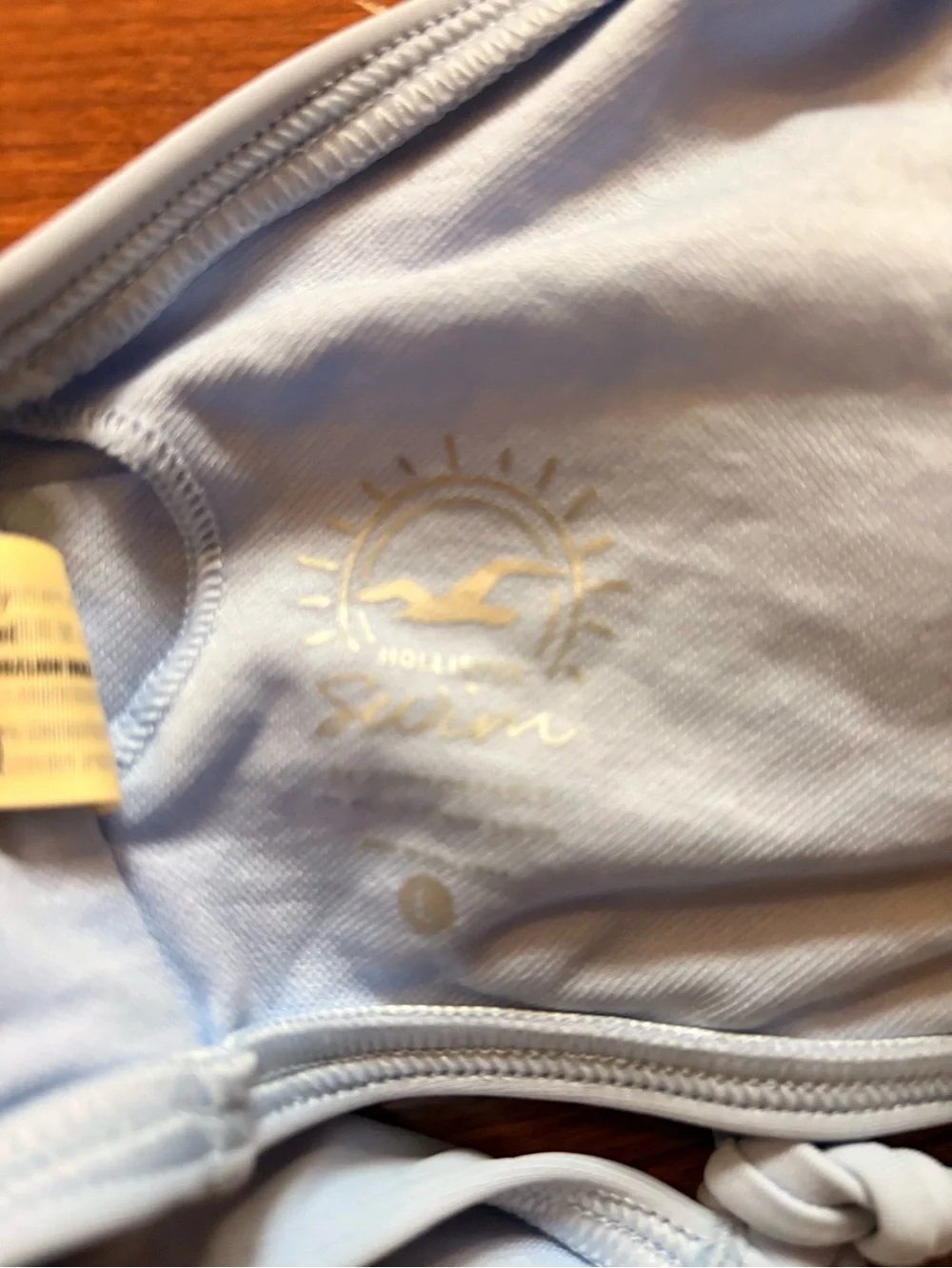 Hollister Pale Blue Halter Bikini Top